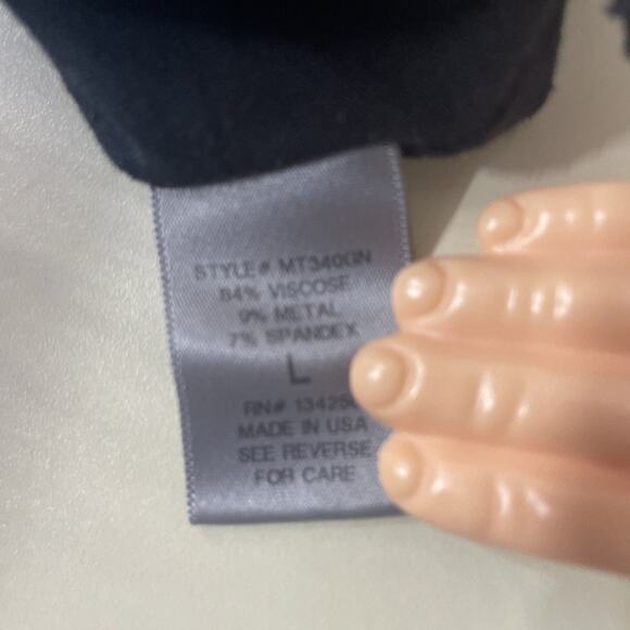 UNIF Slayher Distressed Cut Off  T-Shirt Top Black US Size L Cropped Made in USA - Picture 5 of 5